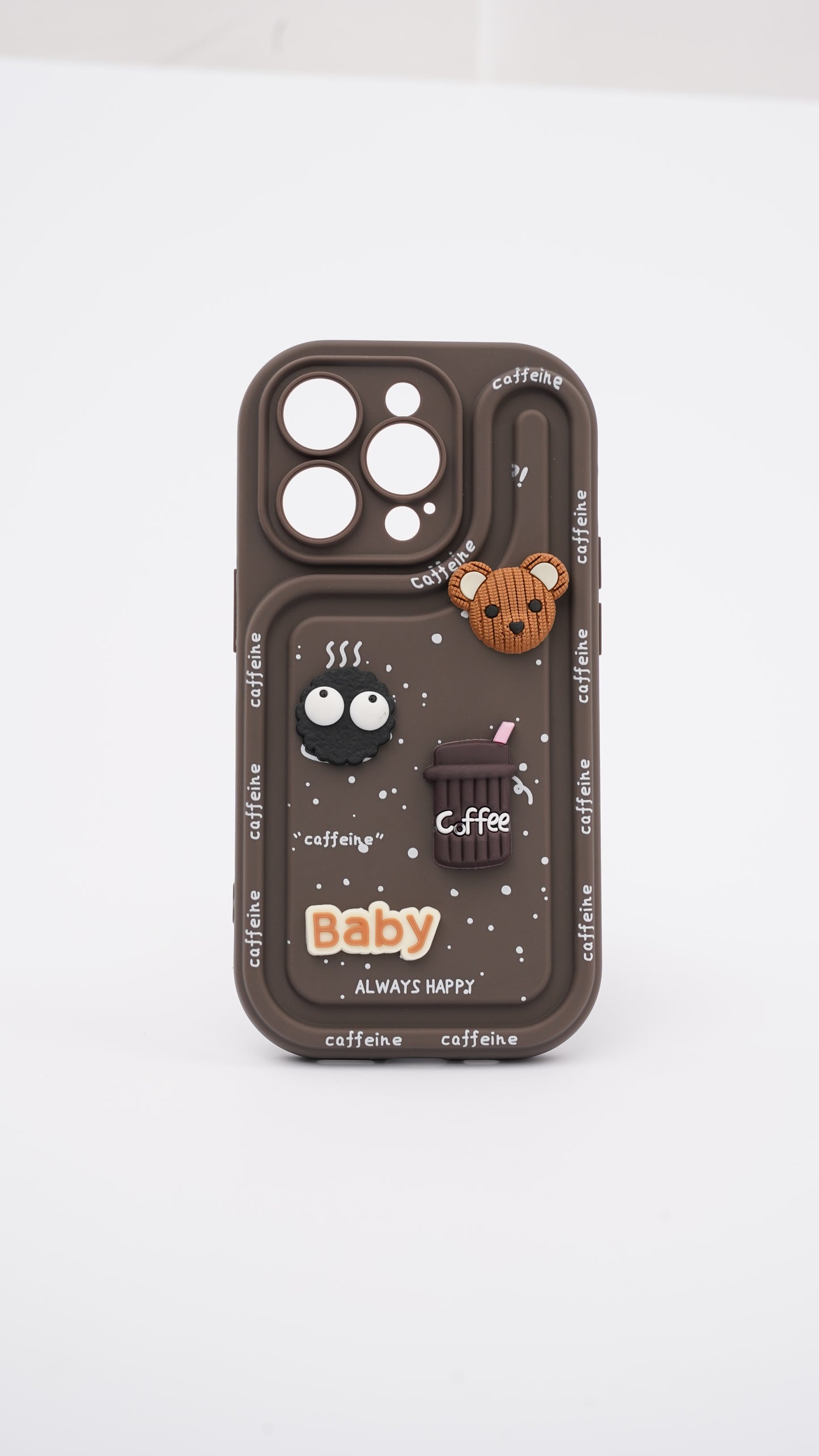 Coffe Cute Silicone Cover for iPhone 14