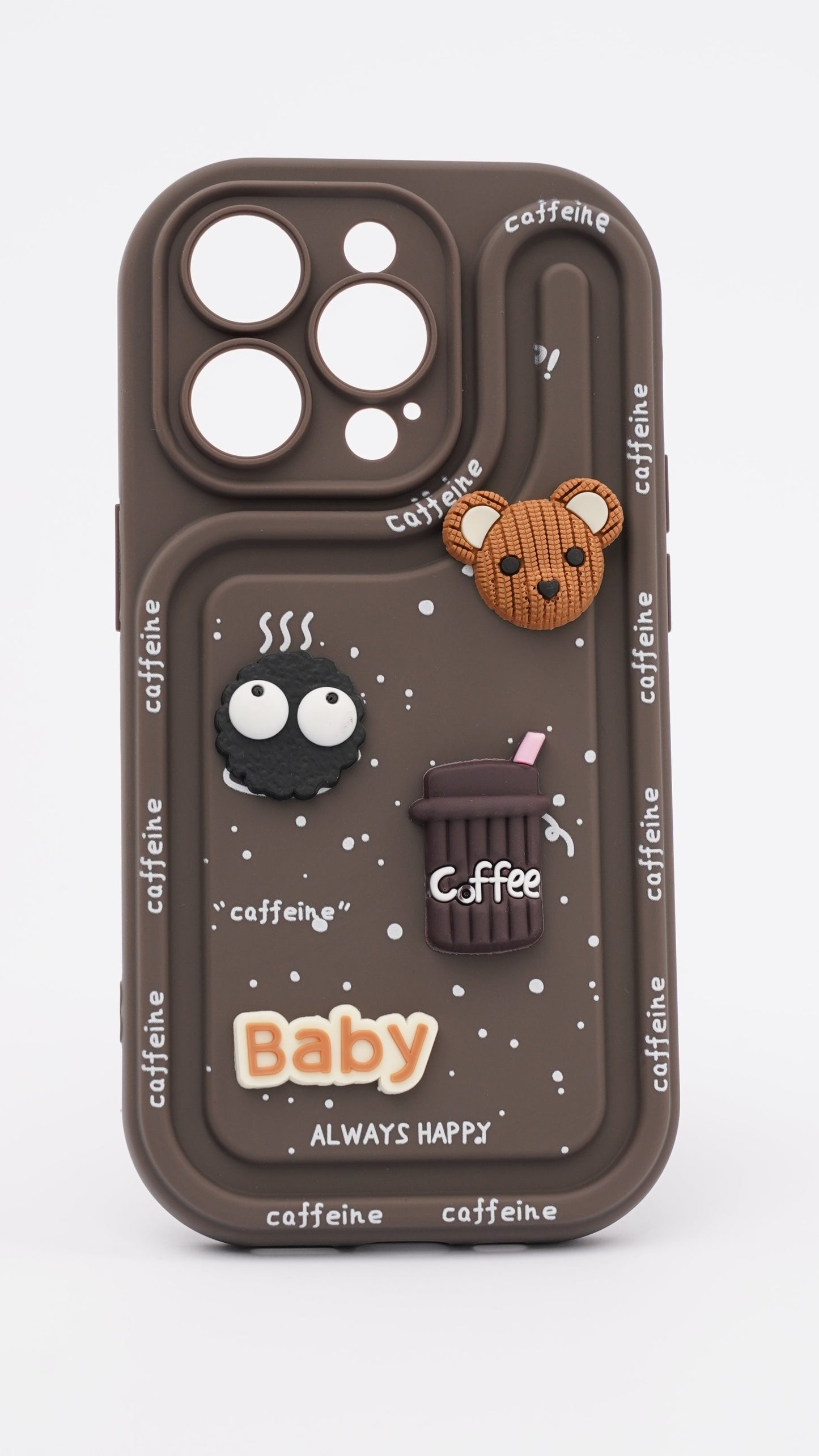 Coffee Cute Silicone Cover for iPhone 15