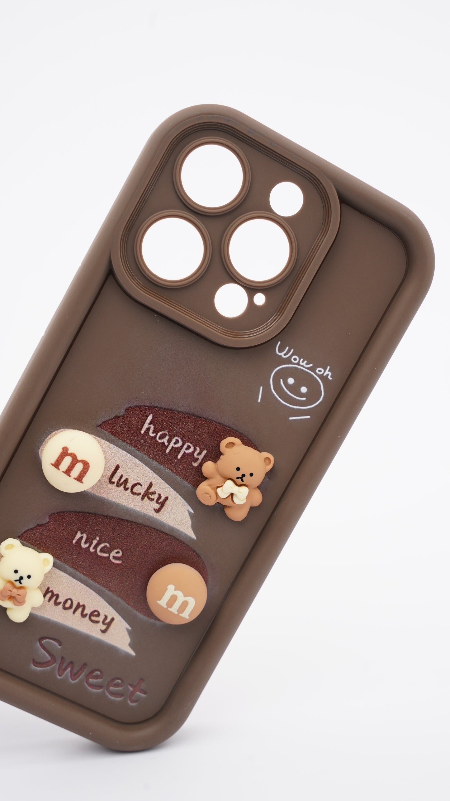 Happy Lucky Cute Silicone Cover for iPhone 15 Pro