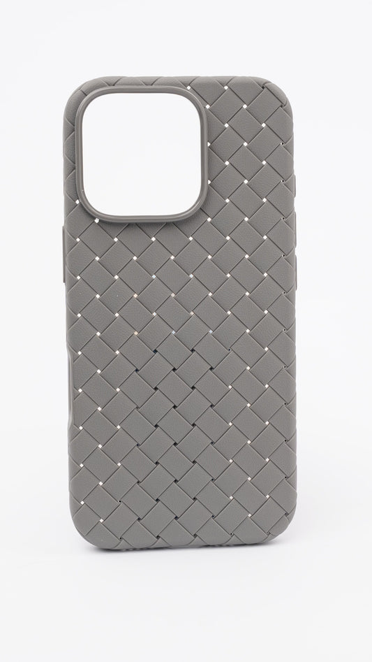 Woven Leather Case for iPhone 15 Pro